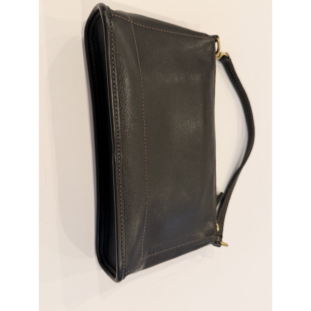 Vintage Coach 9311 Bleecker Demi Mini‎ Black Leather Wristlet USA - Picture 6 of 6